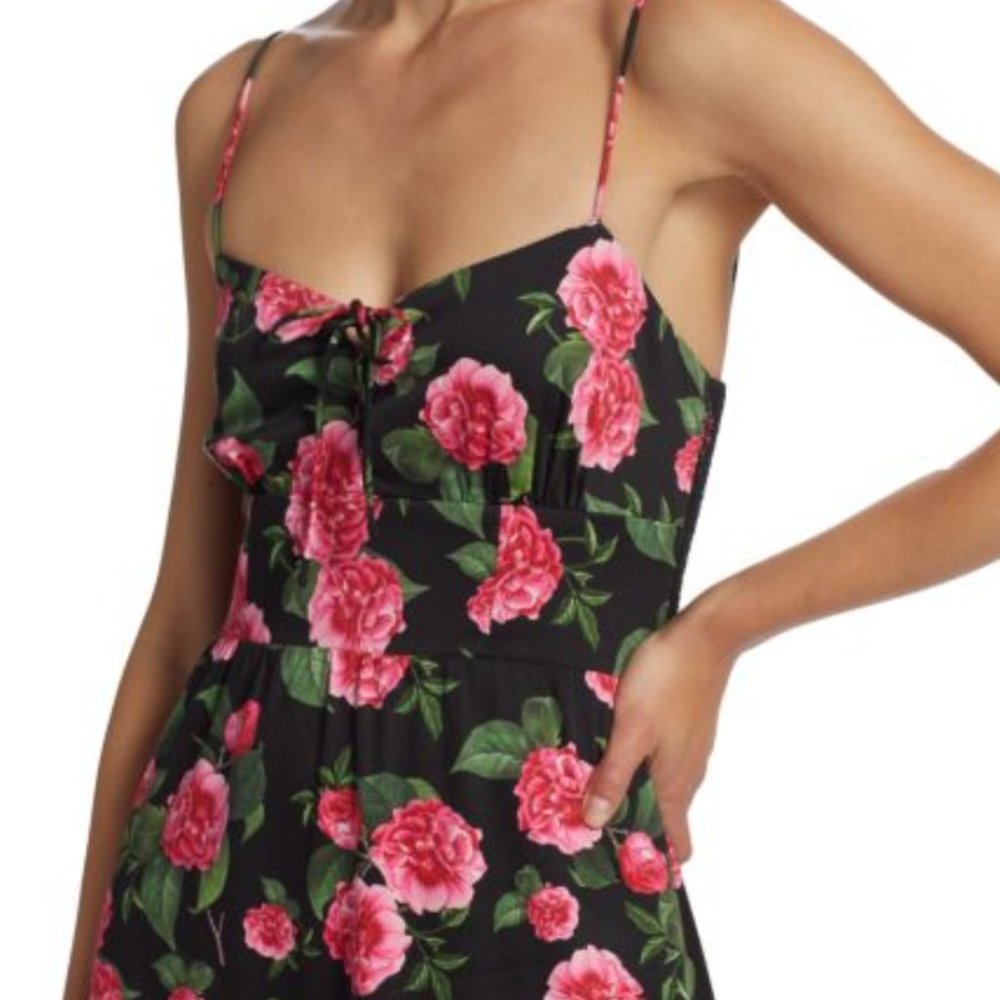Alice + Olivia Floral Print Long Dress